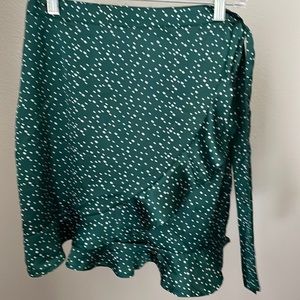 Nastygal polka dot wrap skirt